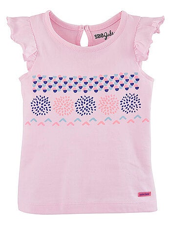 TSHIRT FILLE MANCHES COURTES JERSEY LES GRANDS DE SUCRE D'ORGE