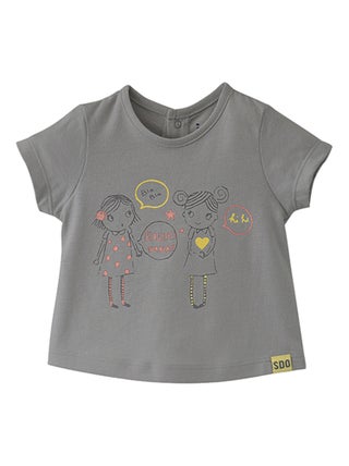 T.SHIRT GRIS FILLE