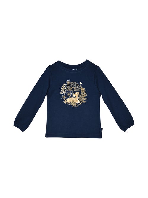 Tshirt interlock manches longues Paola - Kiabi