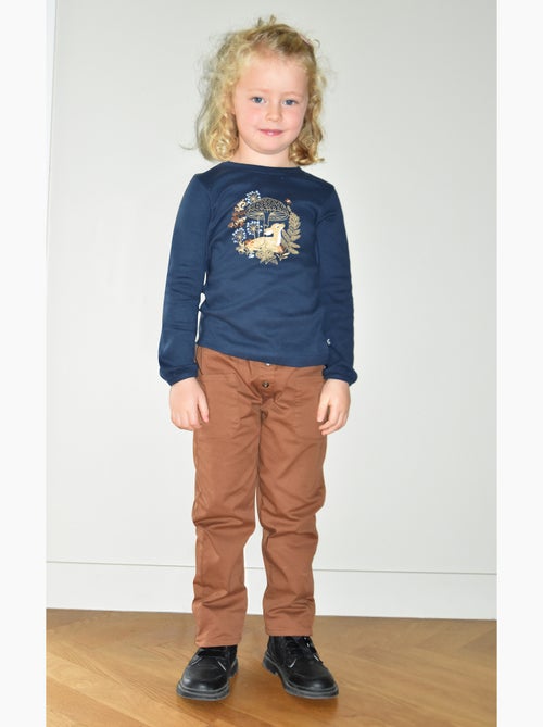 Tshirt interlock manches longues Paola - Kiabi