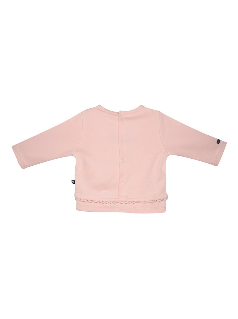 TSHIRT JEGGING MADELINE MAILLE BEBE Rose - Kiabi