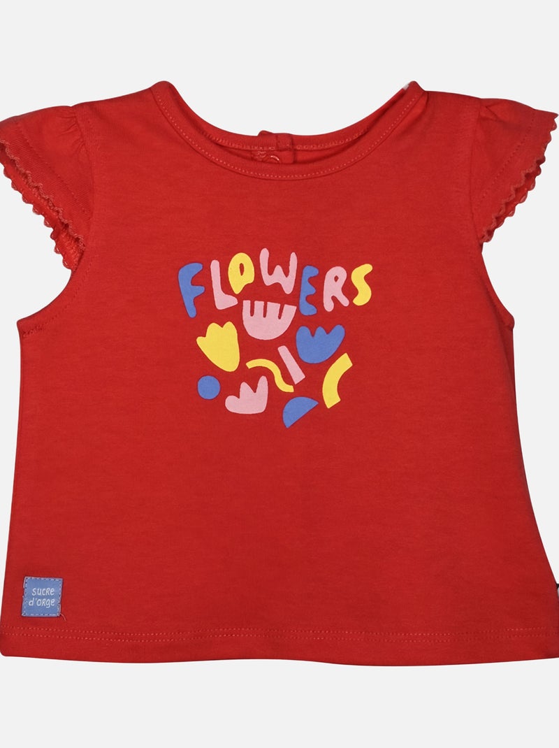 TSHIRT JUPE LANAE BEBE Rouge - Kiabi