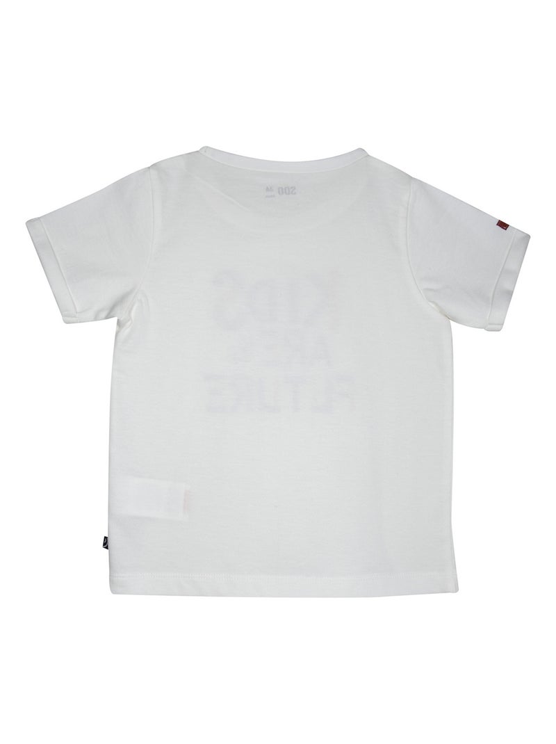 TSHIRT LAUREL MANCHES COURTES ENFANT Beige - Kiabi