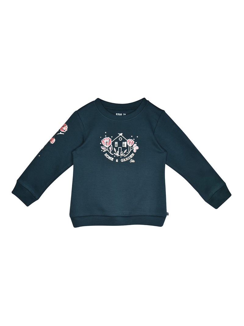 TSHIRT MADO INTERLOCK MANCHES LONGUES LES GRANDS DE SUCRE D'ORGE Bleu - Kiabi