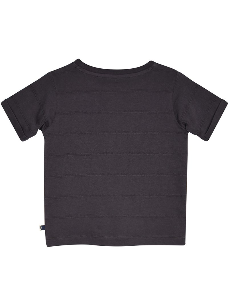 Tshirt maille fantaisie manches courtes Ray Gris - Kiabi