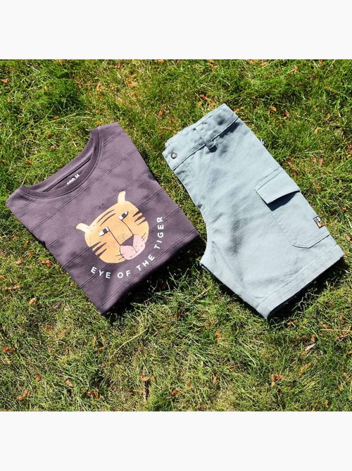 Tshirt maille fantaisie manches courtes Ray - Kiabi