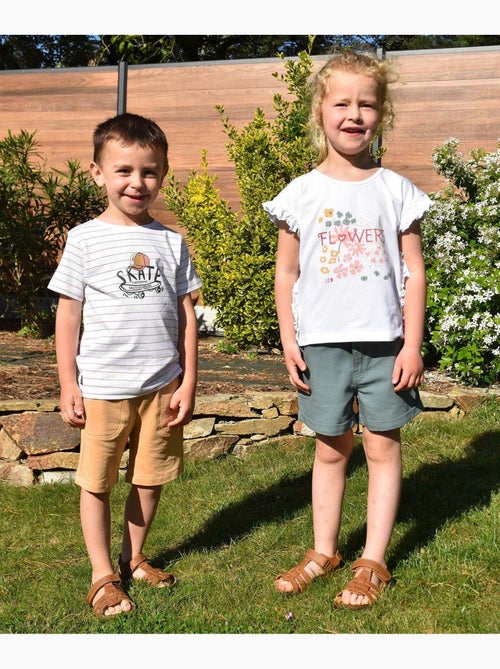Tshirt manches courtes Robinson - Kiabi