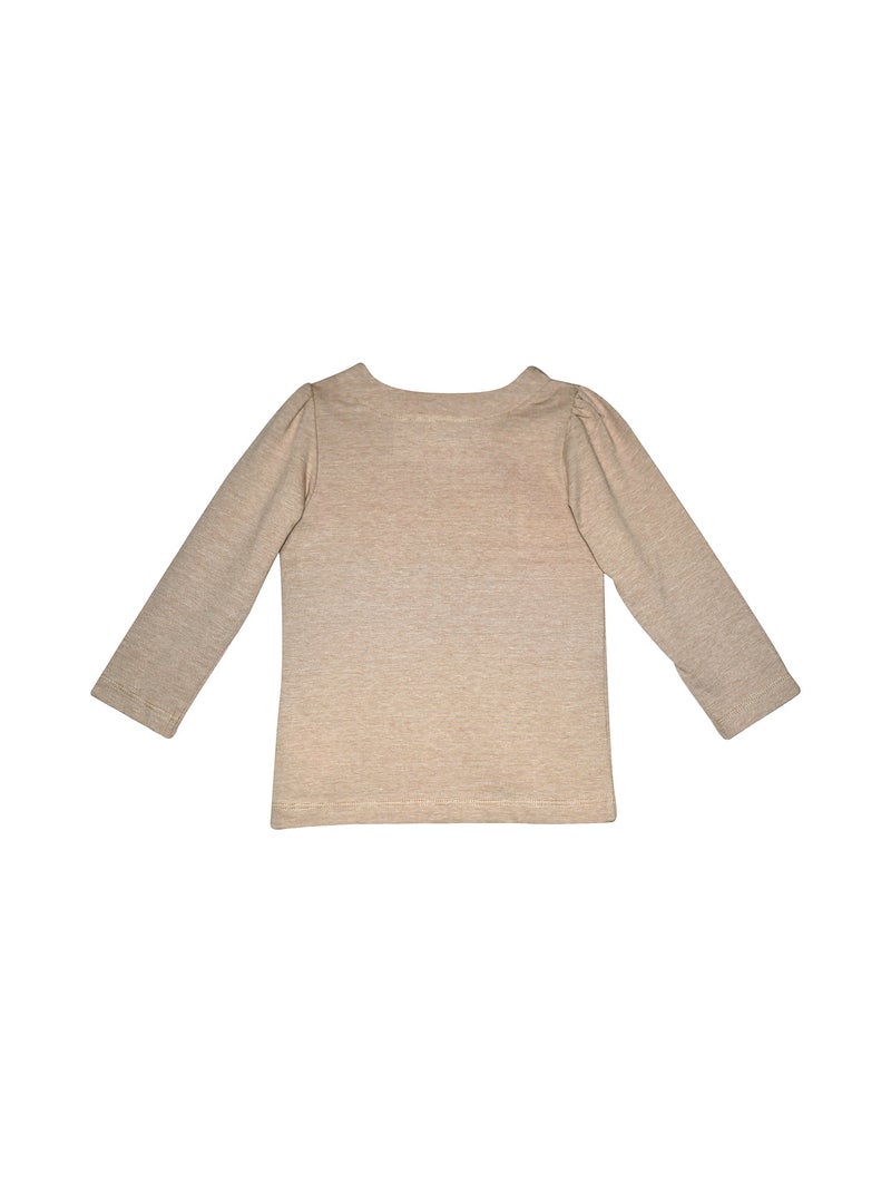 Tshirt manches longues Phedre les grands de Sucre d'Orge Beige - Kiabi