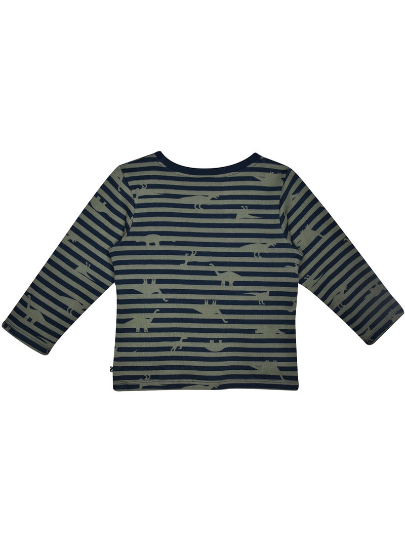 TSHIRT MARCELLIN INTERLOCK MANCHES LONGUES LES GRANDS DE SUCRE D'ORGE Bleu - Kiabi