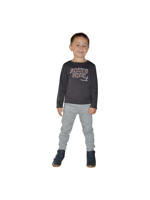 TSHIRT MARCUS INTERLOCK MANCHES LONGUES LES GRANDS DE SUCRE D'ORGE - Kiabi