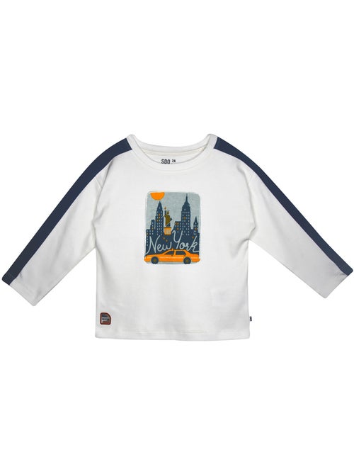 Tshirt melchior interlock manches longues enfant - Kiabi Tshirt melchior interlock manches longues enfant - Kiabi