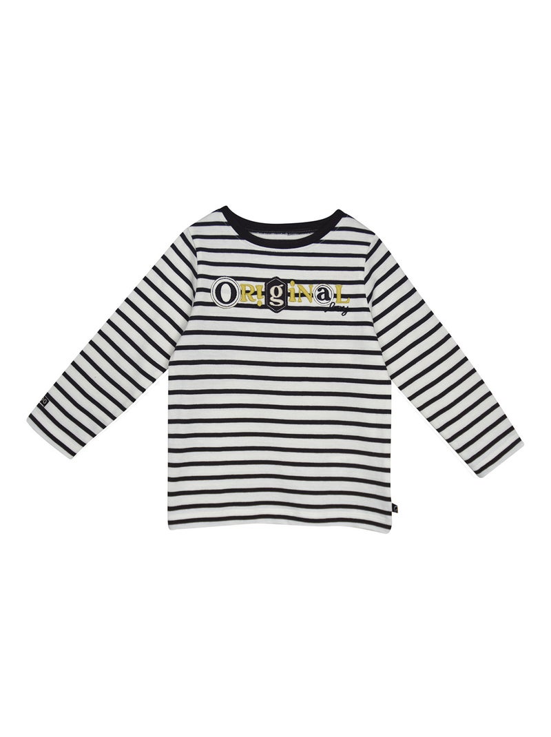 TSHIRT MELVIN MANCHES LONGUES LES GRANDS DE SUCRE D'ORGE Blanc - Kiabi