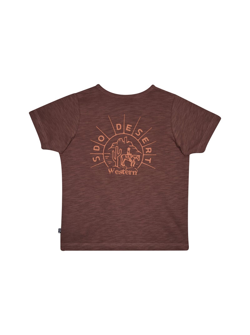 TSHIRT NABIR MANCHES COURTES LES GRANDS DE SUCRE D'ORGE Marron - Kiabi