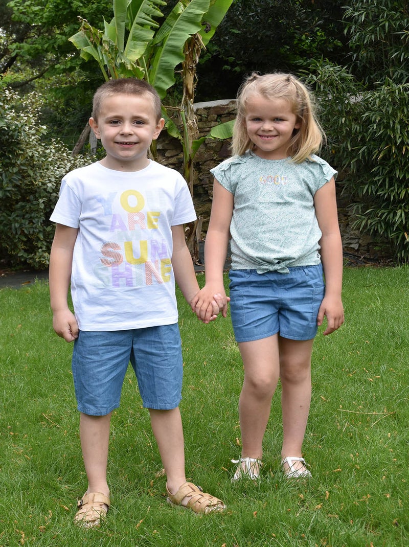 TSHIRT NAEMIA SANS MANCHES LES GRANDS DE SUCRE D'ORGE Blanc - Kiabi