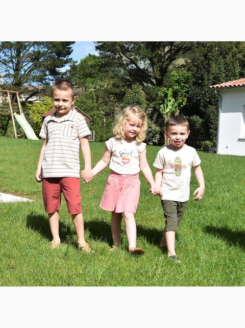 TSHIRT NARCISSIO MANCHES COURTES ENFANT - Kiabi