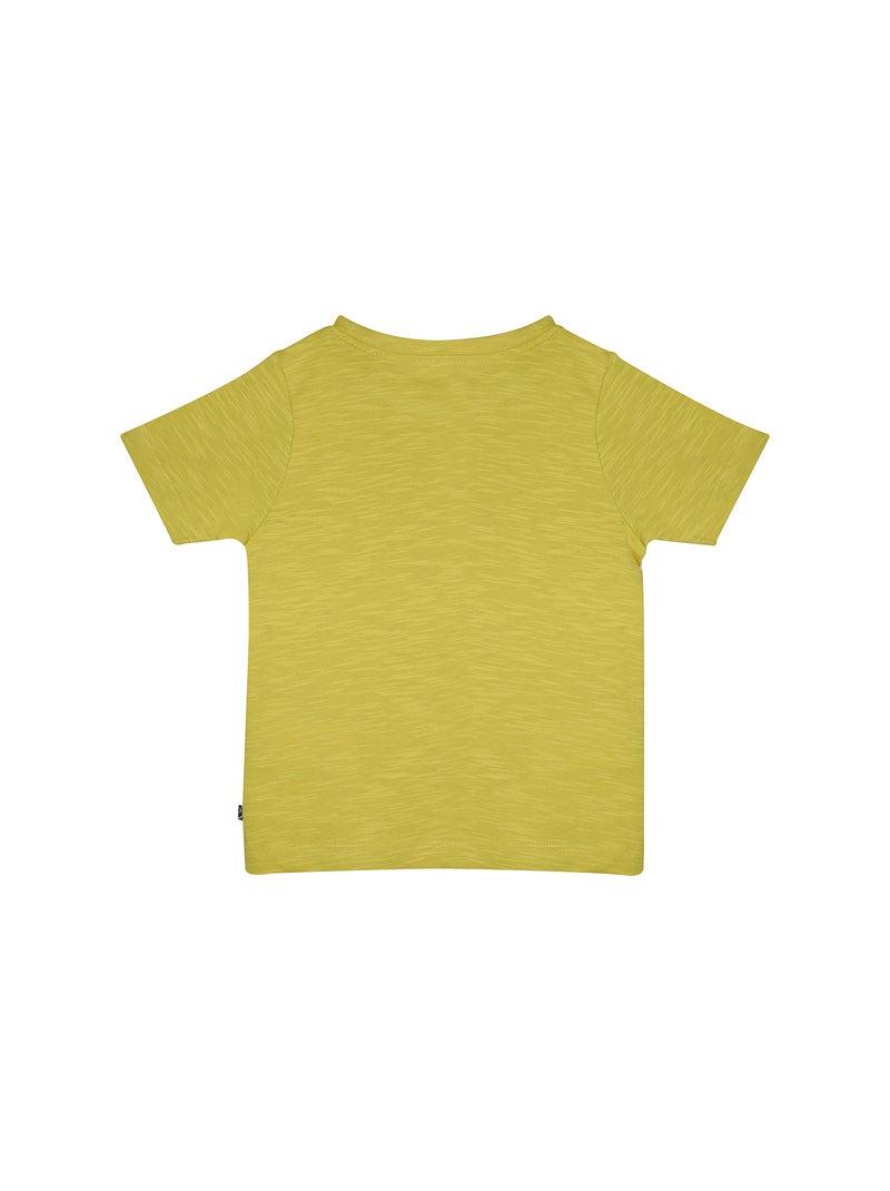 TSHIRT NAVEEN MANCHES COURTES ENFANT Vert - Kiabi