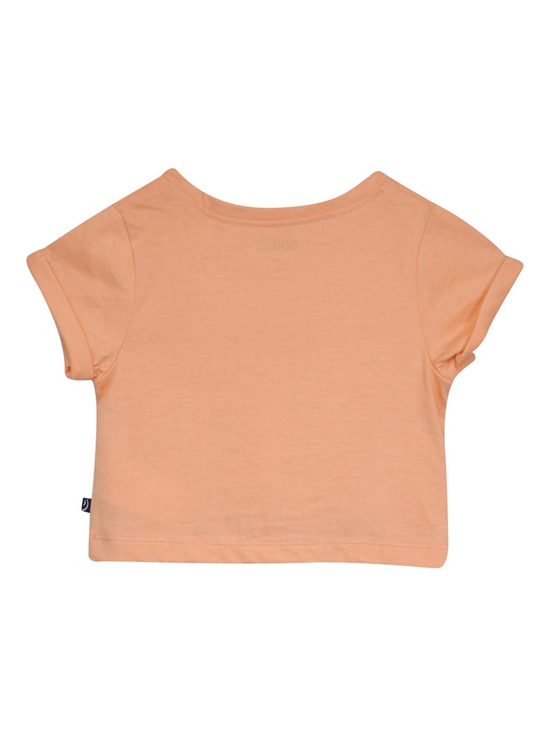 TSHIRT NORBERTE MANCHES COURTES ENFANT Orange - Kiabi