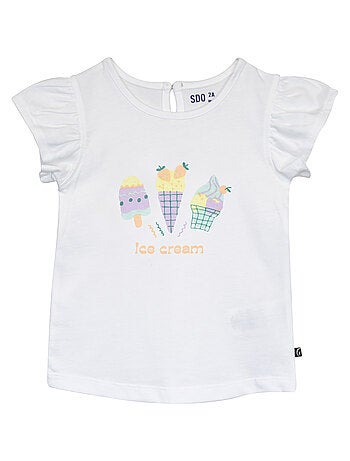 TSHIRT NORINA MOTIF CONE DE GLACE