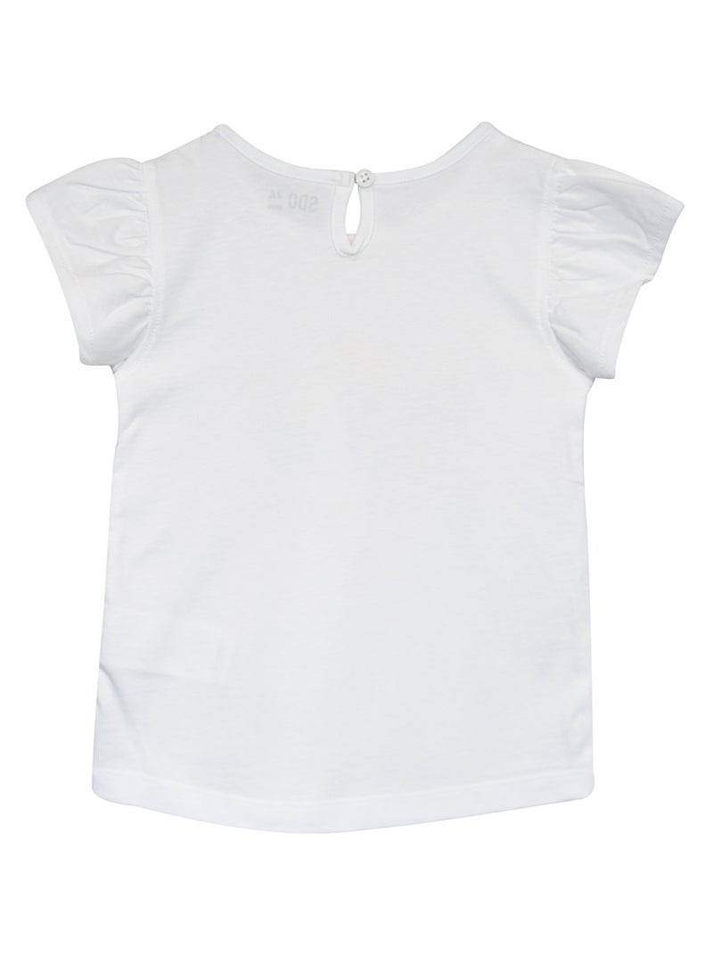 TSHIRT NORINA MOTIF CONE DE GLACE Blanc - Kiabi