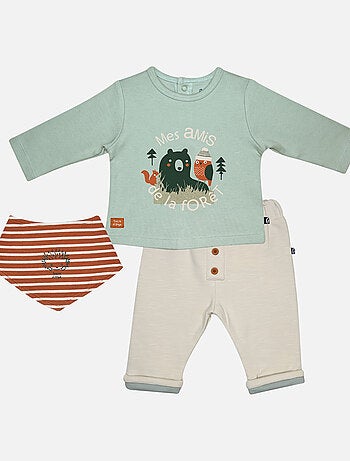 TSHIRT PANTALON BAVOIR IONNIS MAILLE NAISSANCE