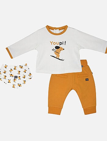 TSHIRT PANTALON BAVOIR JAD MAILLE BEBE