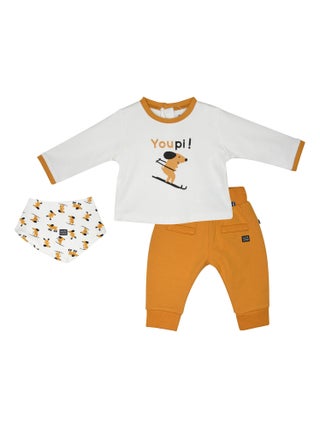 TSHIRT PANTALON BAVOIR JAD MAILLE BEBE