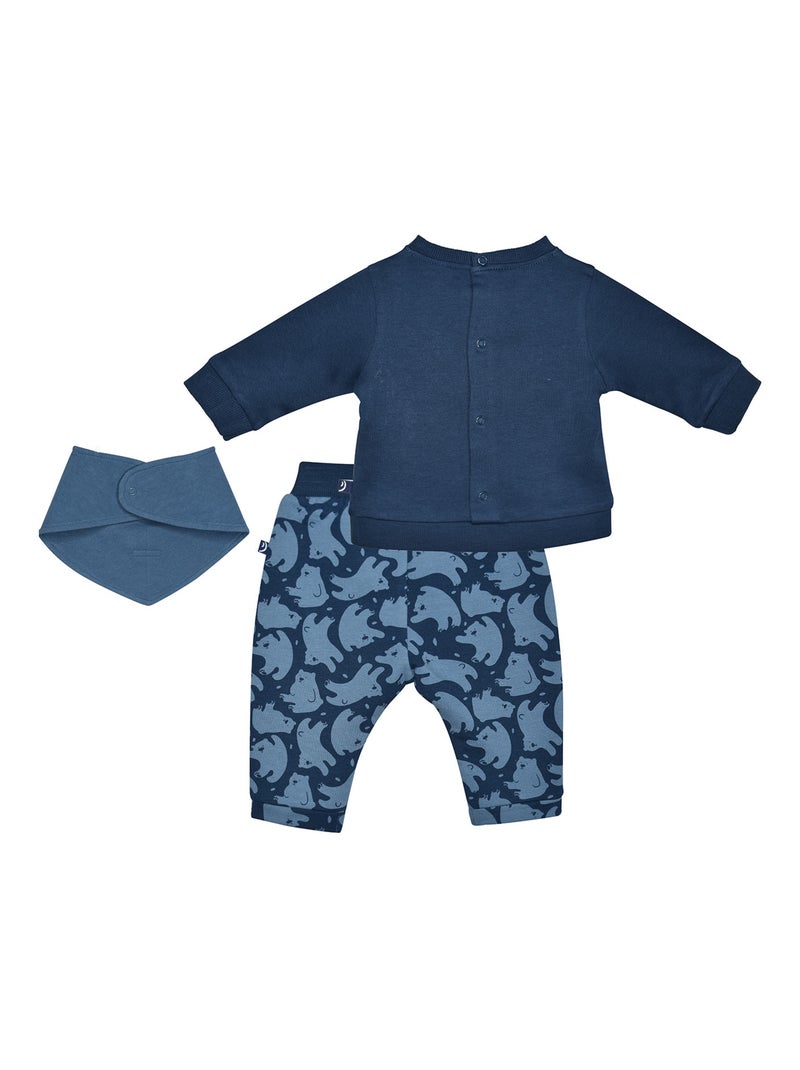 TSHIRT PANTALON BAVOIR MAX MAILLE NAISSANCE Bleu - Kiabi