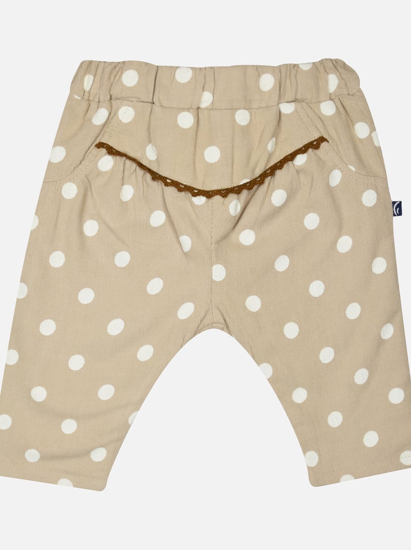 TSHIRT PANTALON CHAUSSETTES IVA MAILLE NAISSANCE Beige - Kiabi