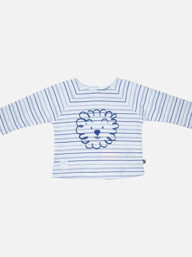 TSHIRT PANTALON CHAUSSETTES LEMY MAILLE NAISSANCE Bleu - Kiabi