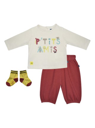TSHIRT PANTALON CHAUSSETTES NILS MAILLE MANCHES LONGUES NAISSANCE