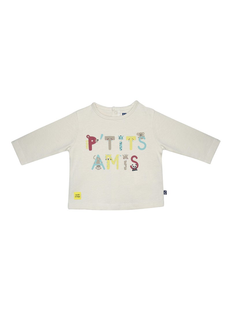 TSHIRT PANTALON CHAUSSETTES NILS MAILLE MANCHES LONGUES NAISSANCE Beige - Kiabi