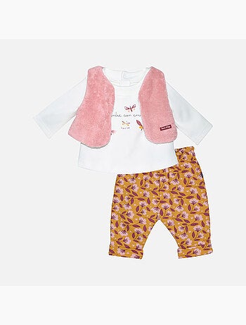 TSHIRT PANTALON GILET SS MCHES ISA MAILLE NAISSANCE