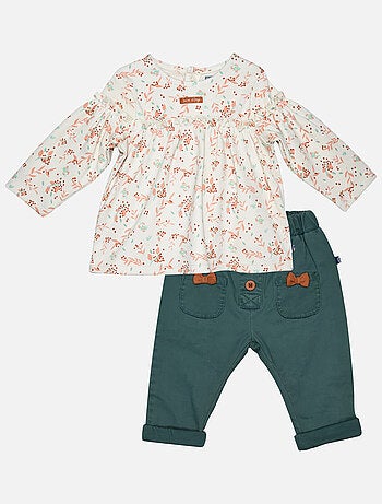 TSHIRT PANTALON INA MAILLE BEBE