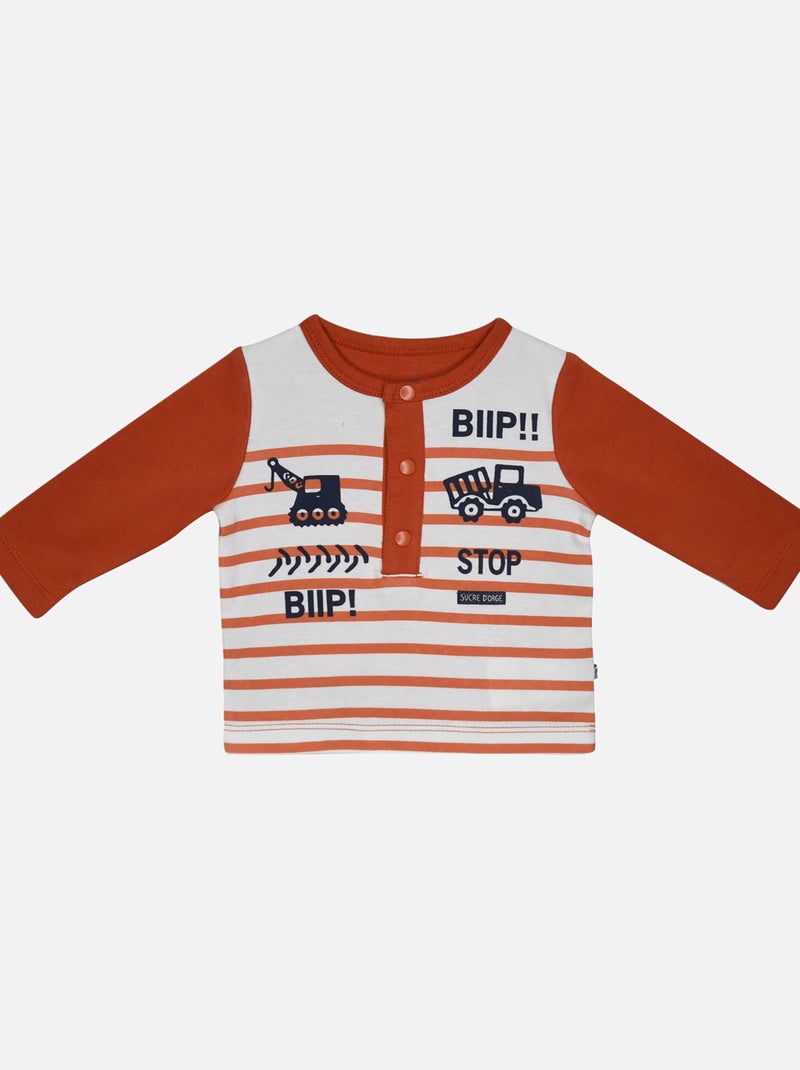 TSHIRT PANTALON INGMAR JEAN BEBE Rouge - Kiabi