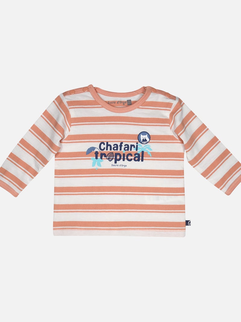 TSHIRT PANTALON LUCIANO MAILLE BEBE Blanc - Kiabi