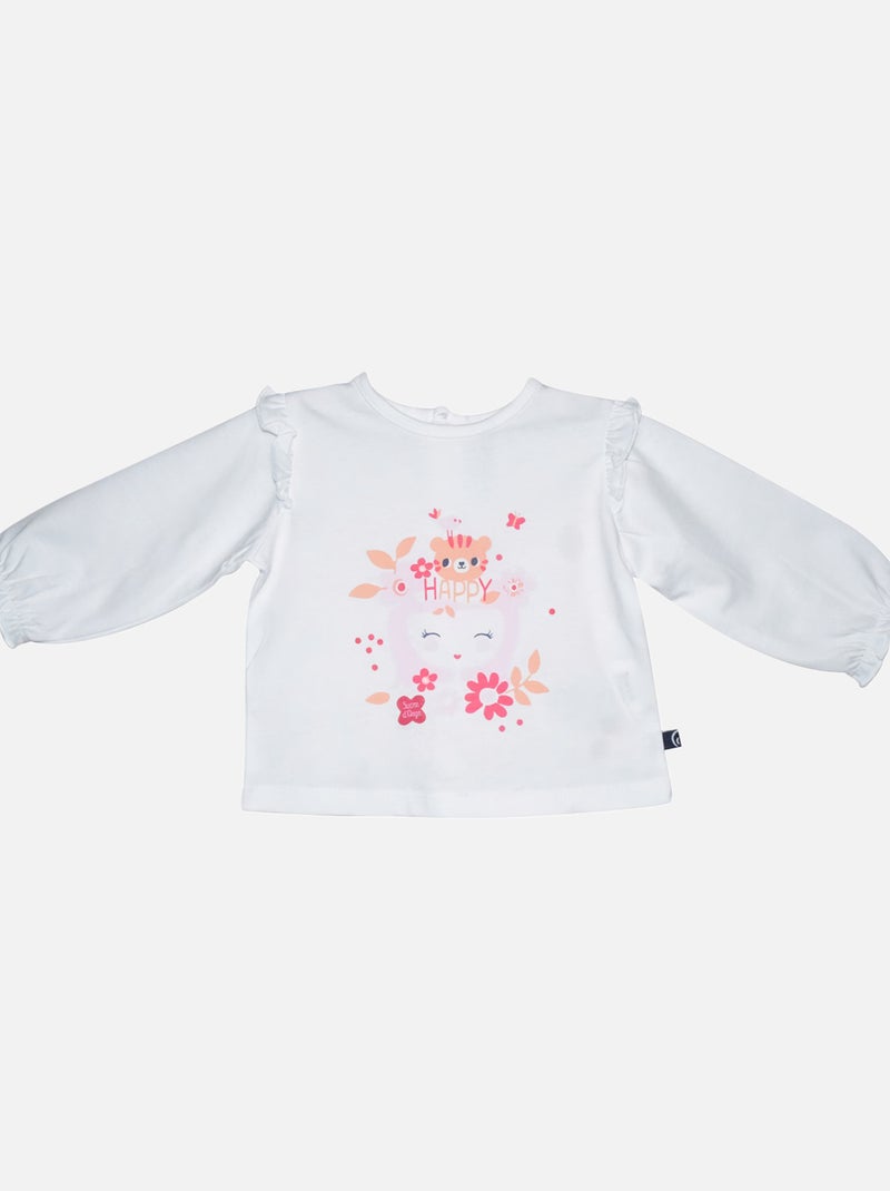 TSHIRT PANTALON LUCILE BEBE Orange - Kiabi