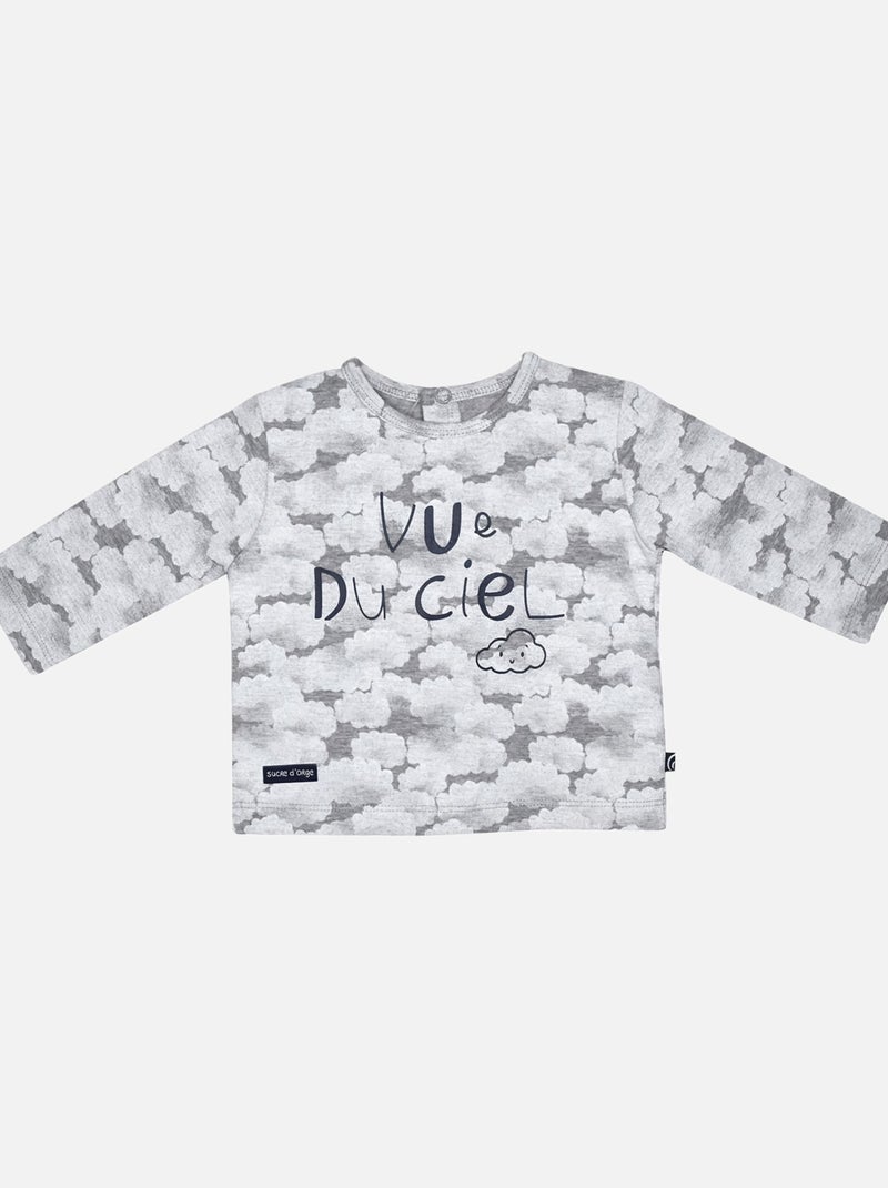 TSHIRT PANTALON MANU MAILLE BEBE Blanc - Kiabi