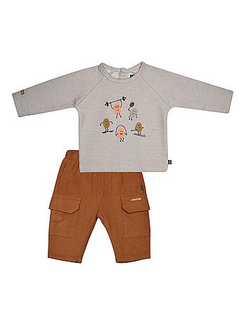 TSHIRT PANTALON MARVIN INTERLOCK BEBE