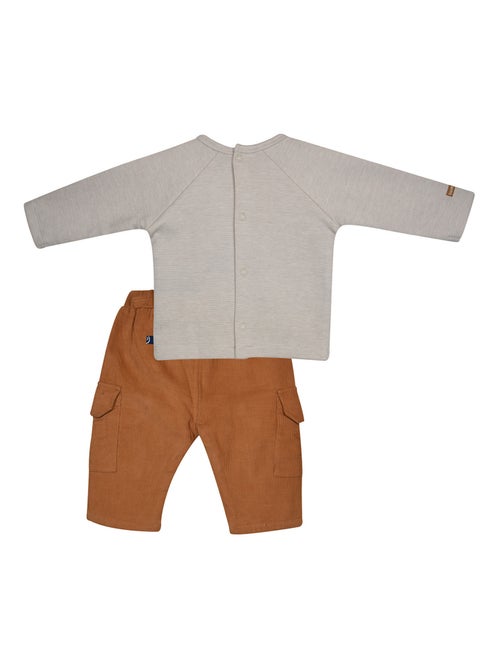 TSHIRT PANTALON MARVIN INTERLOCK BEBE - Kiabi