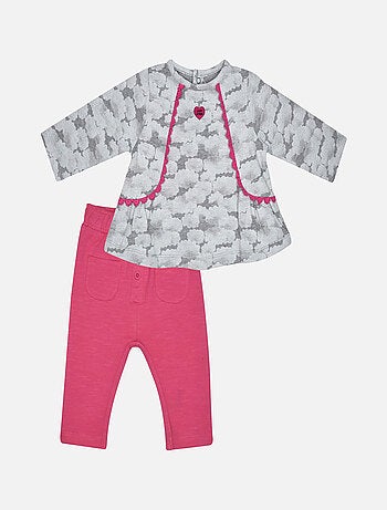 TSHIRT PANTALON MAURICETTE MAILLE BEBE