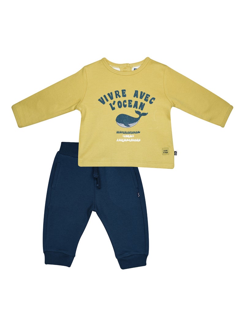 TSHIRT PANTALON MERLIN MAILLE BEBE Jaune - Kiabi