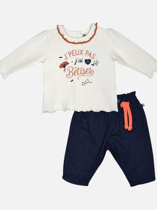 TSHIRT PANTALON MERYEM BEBE - Kiabi