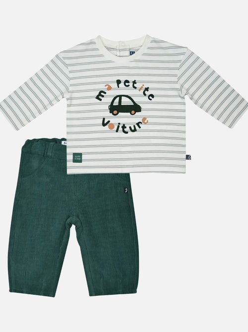 TSHIRT PANTALON MILAN MAILLE - Kiabi