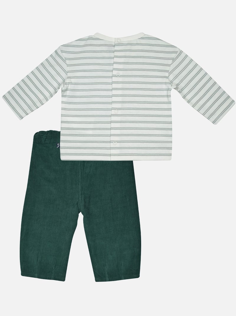 TSHIRT PANTALON MILAN MAILLE Blanc - Kiabi