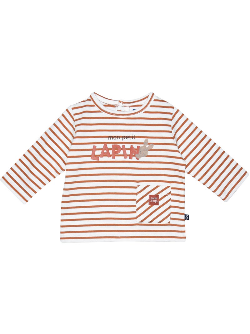 Tshirt pantalon salvatore maille manches longues Orange - Kiabi