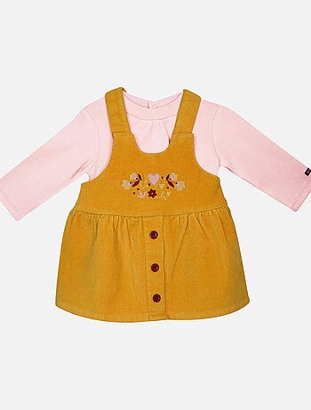 TSHIRT ROBE IRMA VELOURS COTELE BEBE