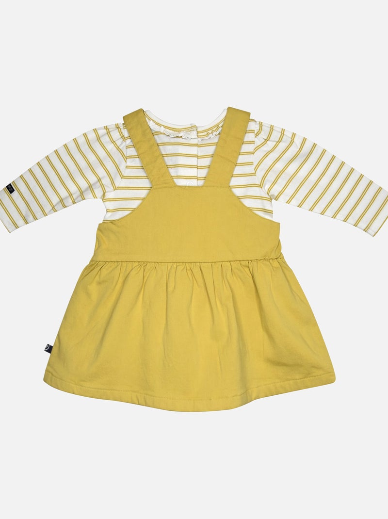 TSHIRT ROBE MARINA TWILL BEBE Jaune - Kiabi