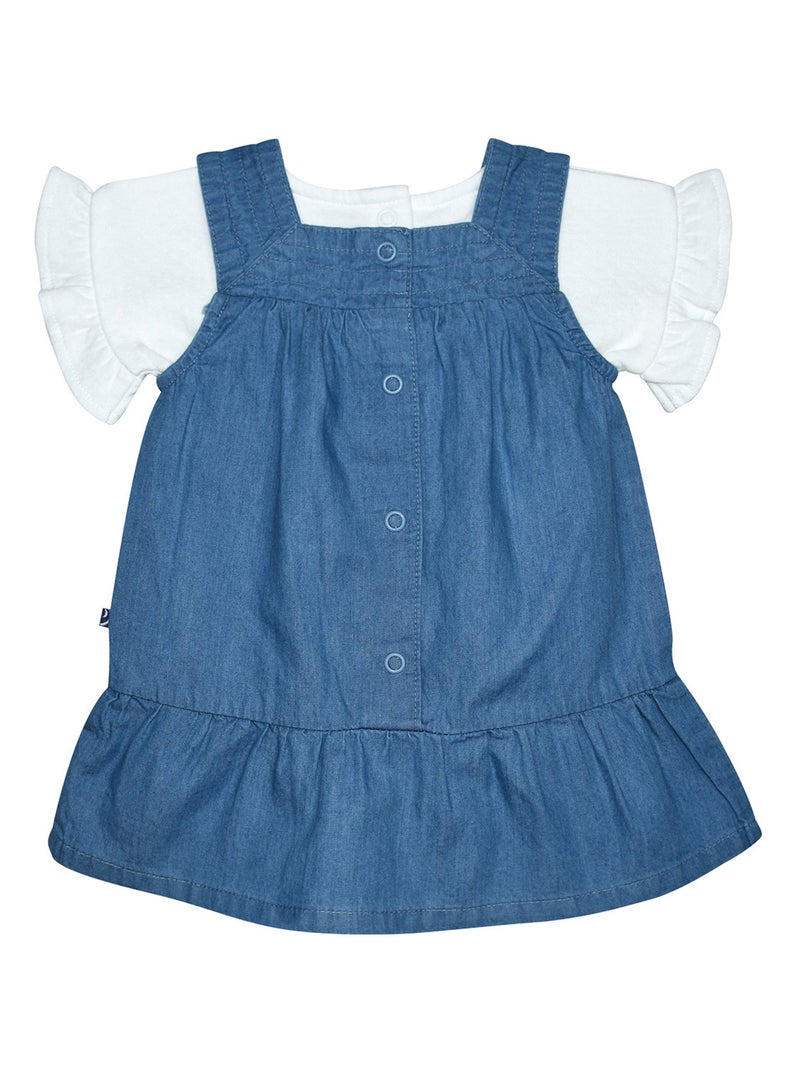 TSHIRT ROBE NORA JEAN BEBE Bleu - Kiabi