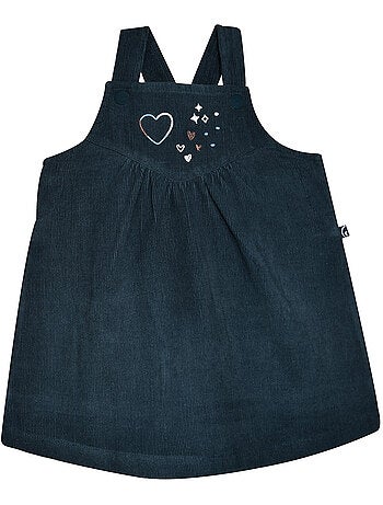 Tshirt robe sabrina velours cotele bebe