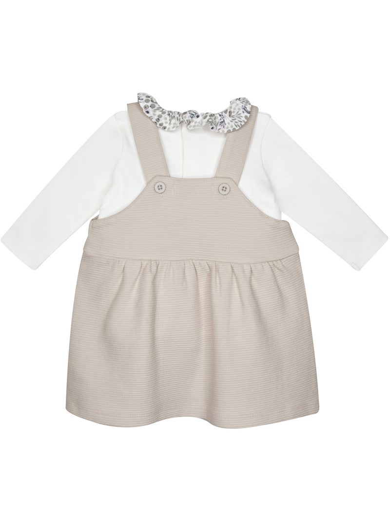 Tshirt robe sherifa maille bebe Beige - Kiabi